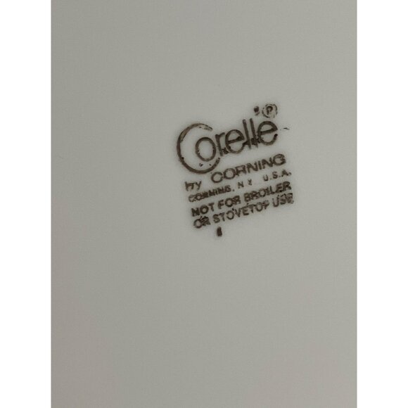 Vintage Corelle Ware Brown Woodland Floral 10 1/4" Dinner Plates White Brown - Picture 3 of 8